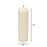 5" x 2" Round Candle- Beige