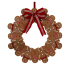 24.5" Gingerbread Wreath