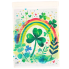 Rainbow Clover Garden Flag