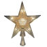 Lighted Double Silver Star Tree Topper