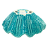 Ocean Blue Ceramic Decorative Shell