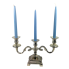 Aluminum Metal Scrolled Candelabra