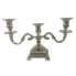 Aluminum Metal Scrolled Candelabra