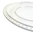 10" Dotted Rim Clear Plate