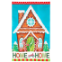 Gingerbread Home Sweet Home Garden Flag