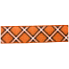 1.5" x 10yd Orange Plaid Ribbon