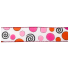 1.5" x 10yd Pink and Orange Dots and Swirls Ribbon