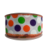 1.5" x 10yd Halloween Polka Dot Ribbon