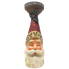 12" Wooden Santa Candle Holder