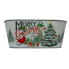 Merry Christmas Tin Bucket