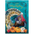 Teal Turkey Garden Flag