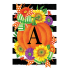 Pumpkin Splendor-Monogram Garden Flag-A