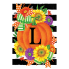 Pumpkin Splendor-Monogram Garden Flag-L