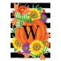 Pumpkin Splendor-Monogram Garden Flag-W