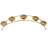 Gold Iron 5 Candle Arch Holder