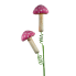 22" Polka Dot Mushroom Spray-Pink