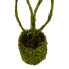 14" Moss Rabbit Ear Basket