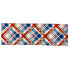 2.5" x 10yd Blue and Red Diagonal Plaid Ribbon