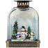 Christmas Glitter Lantern- Snowmen