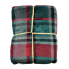 50" x 60" Holiday Velvety Fleece Sherpa Blanket- Red and Green Plaid