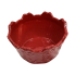 Red Scroll Textured Ceramic Bowl-Small