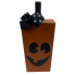 13" Jack o lantern wood block - M