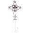 24" Bronze Cross Stake