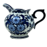 6" Porcelain Chinoiserie Style Pitcher