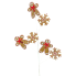 32" Gingerbread and Snowflake Spray