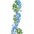 6' Blue Wisteria Garland