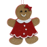 9" Foam Gingerbread Girl Ornament