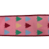 2.5" x 10yd Pink Faux Dupioni Multi Color Tree Ribbon