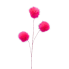 36" Pink Fuzzy Truffle Trees Spray