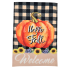 Plaid Pumpkin Garden Flag