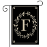 Classic Monogram Garden Flag - F