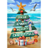 Beachy Christmas Tree Garden Flag