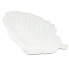 12" White Decorative Leaf Plate