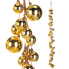 4' Gold Balls Garland