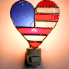 Stained Glass Patriotic Heart Nightlight