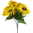 18" Sunshine Yellow Sunflower Bush