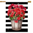 Striped Geraniums House Flag