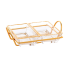 Gold Serving Tray w/ Glass Dishes