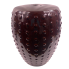 Deep Red Dotted Garden Stool