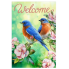 Blue Bird Welcome Garden Flag