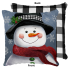 17" Smiling Snowman Outdoor Pillow