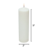 5" x 2" Round Candle- White