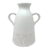 6” Ceramic Striped Vase With Handles