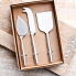 Brushed Nickle Cheese Set- 3pc