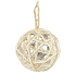 6" Frosted Ball of Twine Ornament