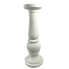 16" White Ceramic Pillar Candle Holder